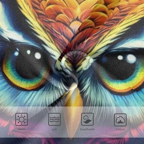 Toddler Underwear Floral 2t Cotton Panties Little Girl Animals Kids Undies Briefs Cool Colorful Owl Black3