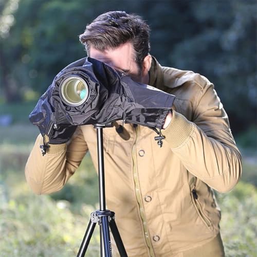 Funda de lluvia para cámara réflex y cubierta protectora transparente impermeable contra el viento 7