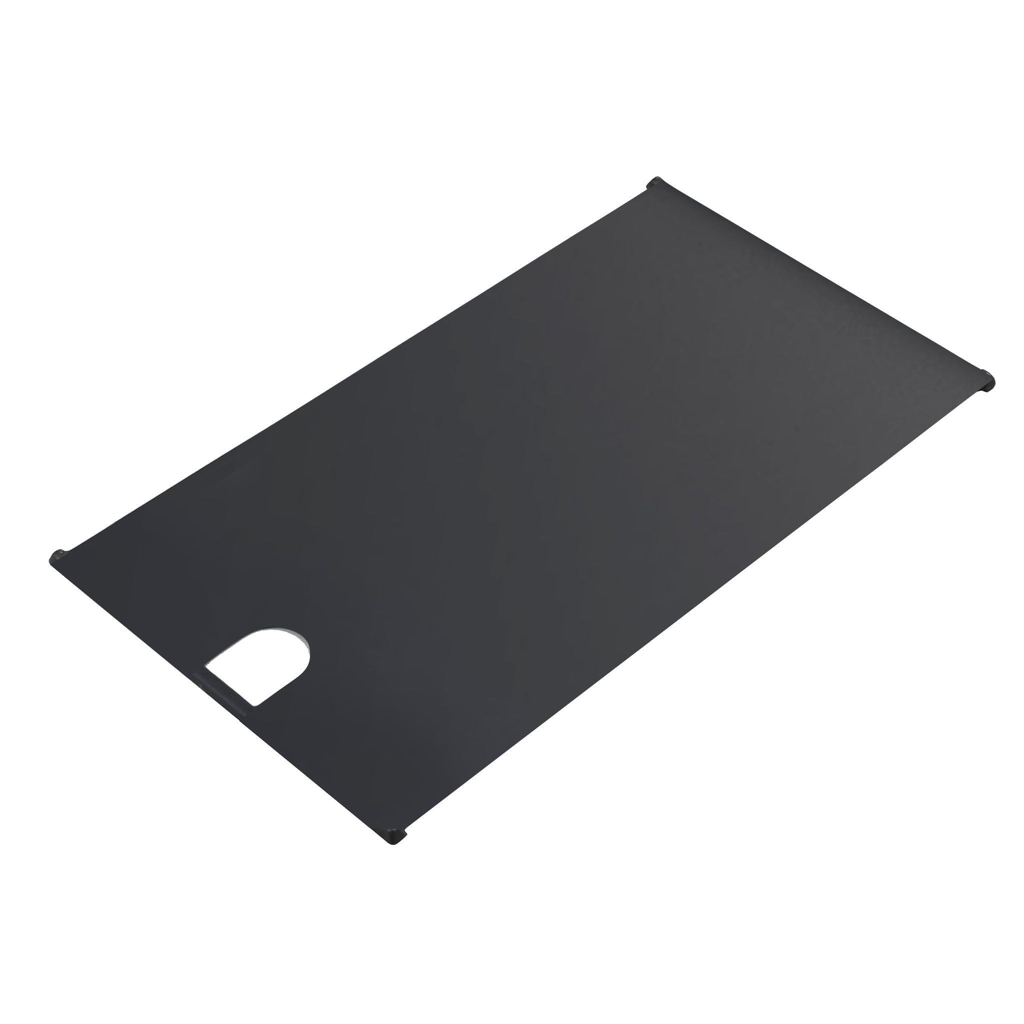 Milani Home - piastra per barbecue, compatibile PIROS e DIABLO, ghisa, ricambio cottura barbecue, nero, 41.5 x 22 cm