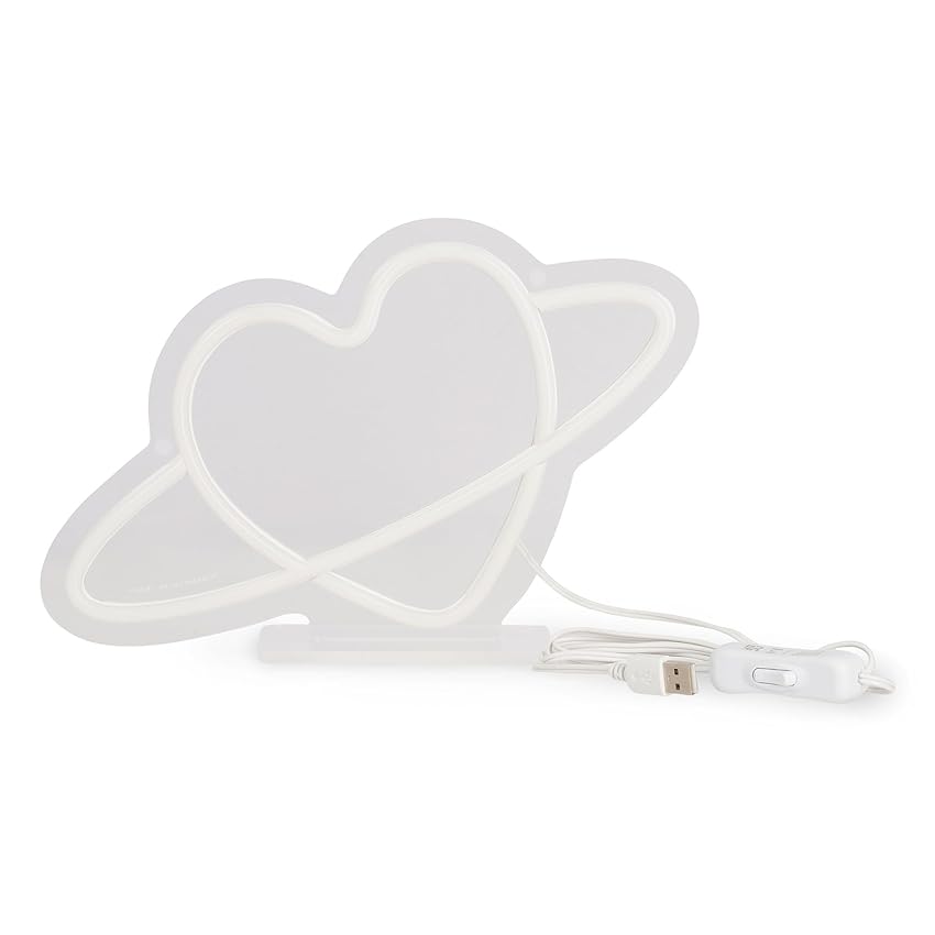 Legami Insegna Luminosa Led a Effetto Neon, Decorazione Casa, Tema Saturno, 27 x 17.5 x 8 cm