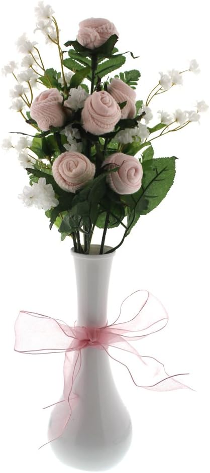 Girl's Bud Vase - Pink Socks