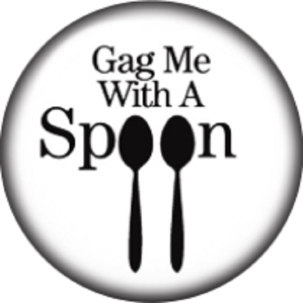 Body Accentz Snap Button Gag me with a Spoon 18mm Charm Chunk Interchangeable