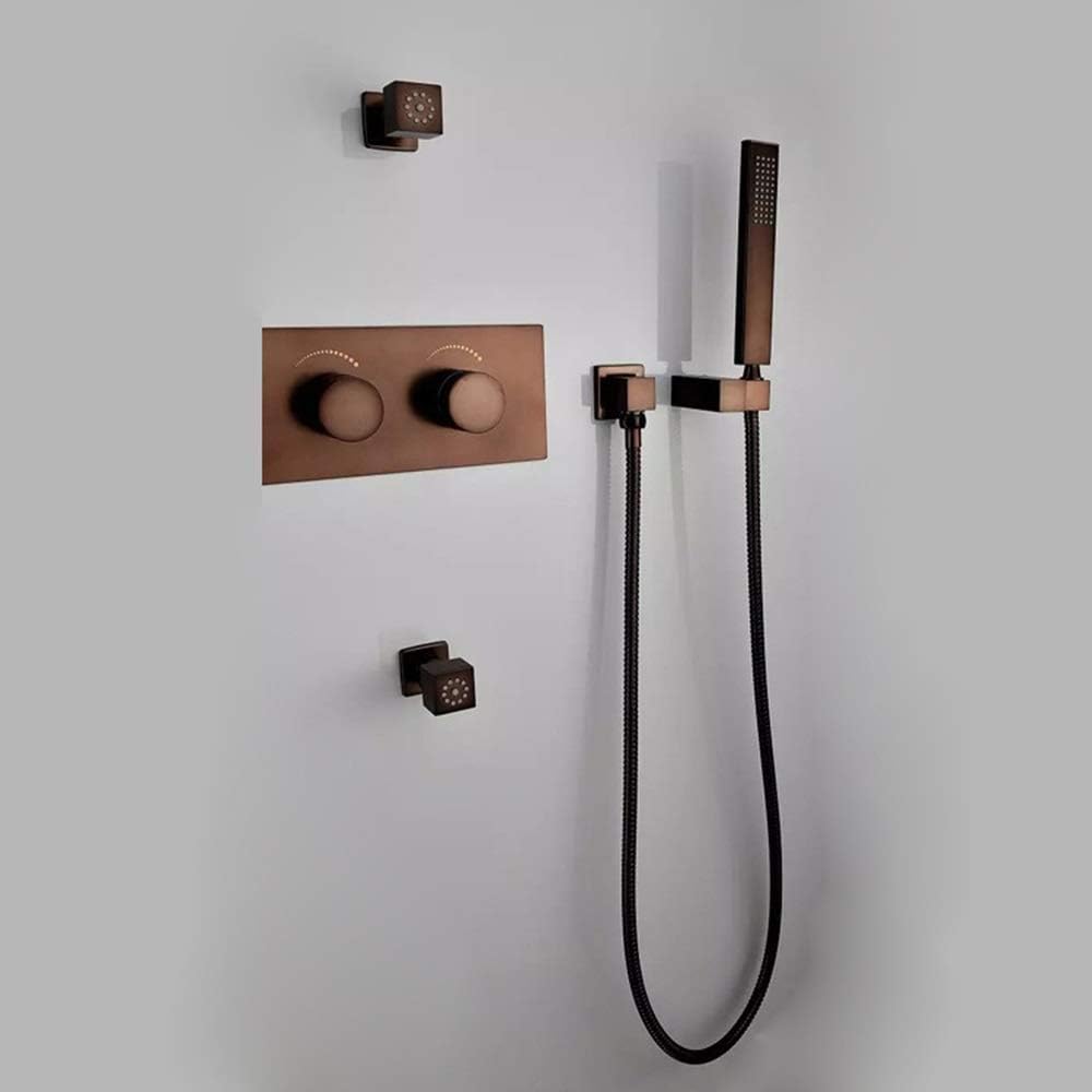 Hand Shower Wall-mountedCanopyShowerSetThermostAttemperatureCeilingInstallationNozzleSideSprayHiddenShowerTapMassageHiddenLEDHandheldadjustable