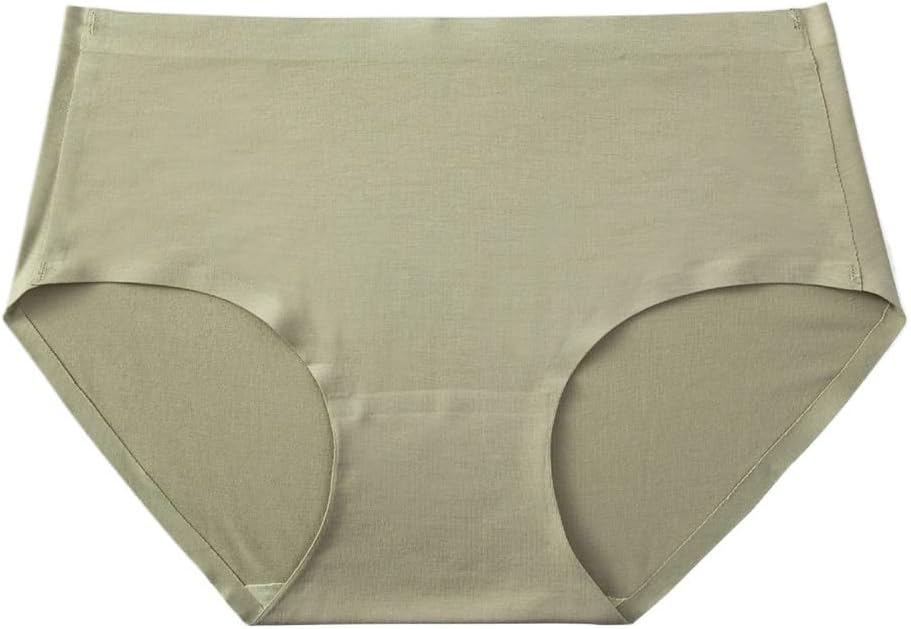 Traceless Underwear for Women's Mid Waist Piece Triangle Bottom