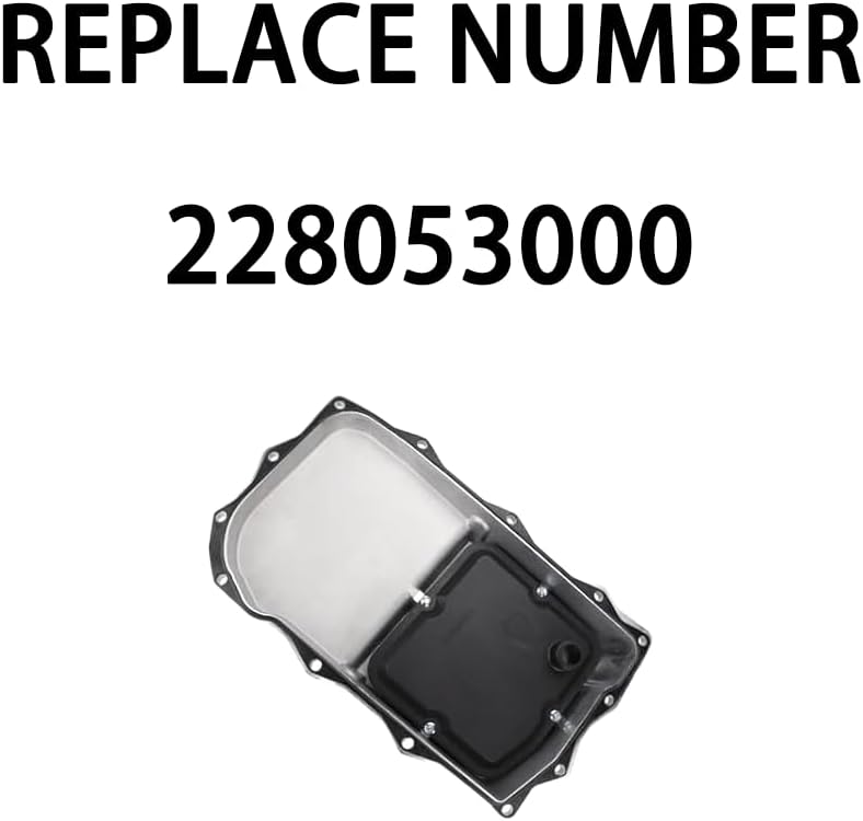 228053000 Heavy Duty Cast Heavy-Duty Aluminum Transmission Oil Pan fits Dodge Challenger Charger 15-22 5.7L 6.4L;Ram 1500 2013 2014 2015 2016 2017 2018 2019 2020 2021 2022 5.7L 3.0L with 8HP70 & 8HP75