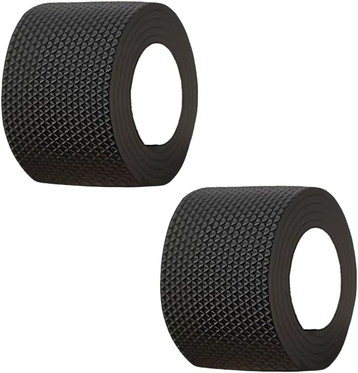 Anti-Slip Sole Protector Tape – 2 Rolls 1 m × 10 cm, Thickened Rubber Grip Pads Reduce Click-Clack Noise, Prevent Wear on High-Heels & Boots – Black