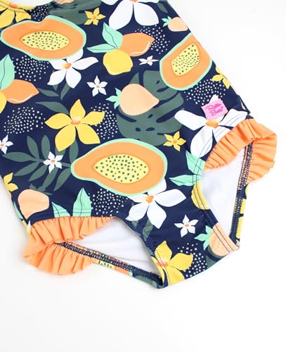 RuffleButts Girls UPF50+ Sun Protection Tie Shoulder/Cross Back One Piece Swimsuit4