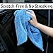 LIVOS 2 Pack Car Drying Towel, Premium Microfiber Towels for Cars, 1000GSM, Edgeless Twisted Loop Design, No Streaks, Scratches, or Water Spot, Absorbent Wash Towel, 18