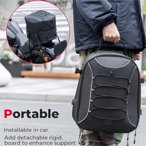 Bolsa Trasera Universal con 40 L y Protección Total de Lluvia 3