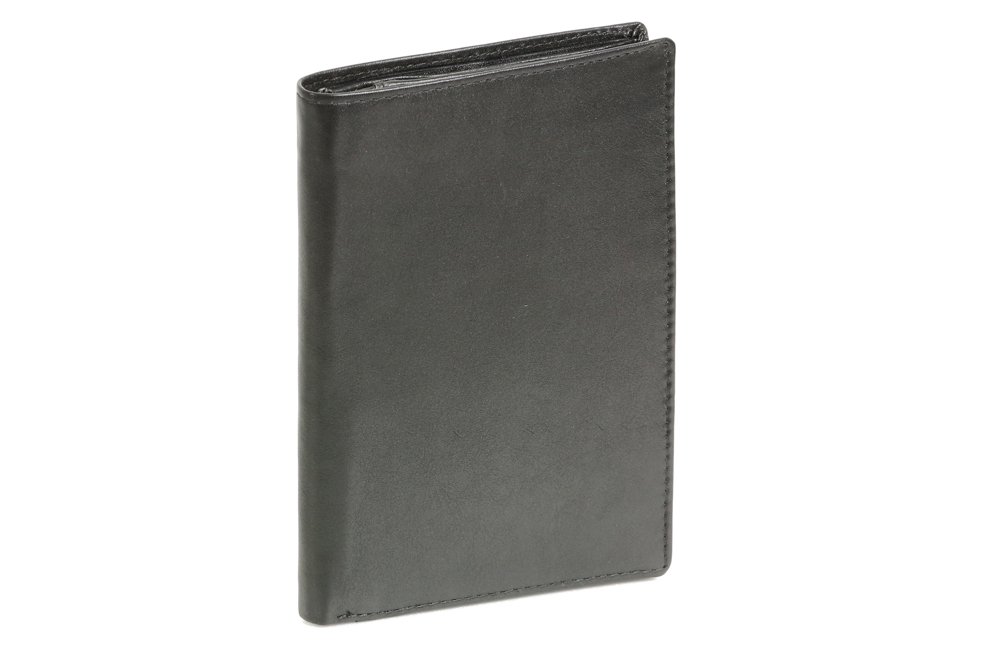LEAS Brieftasche in Buchform Echt-Leder, schwarz Special-Edi