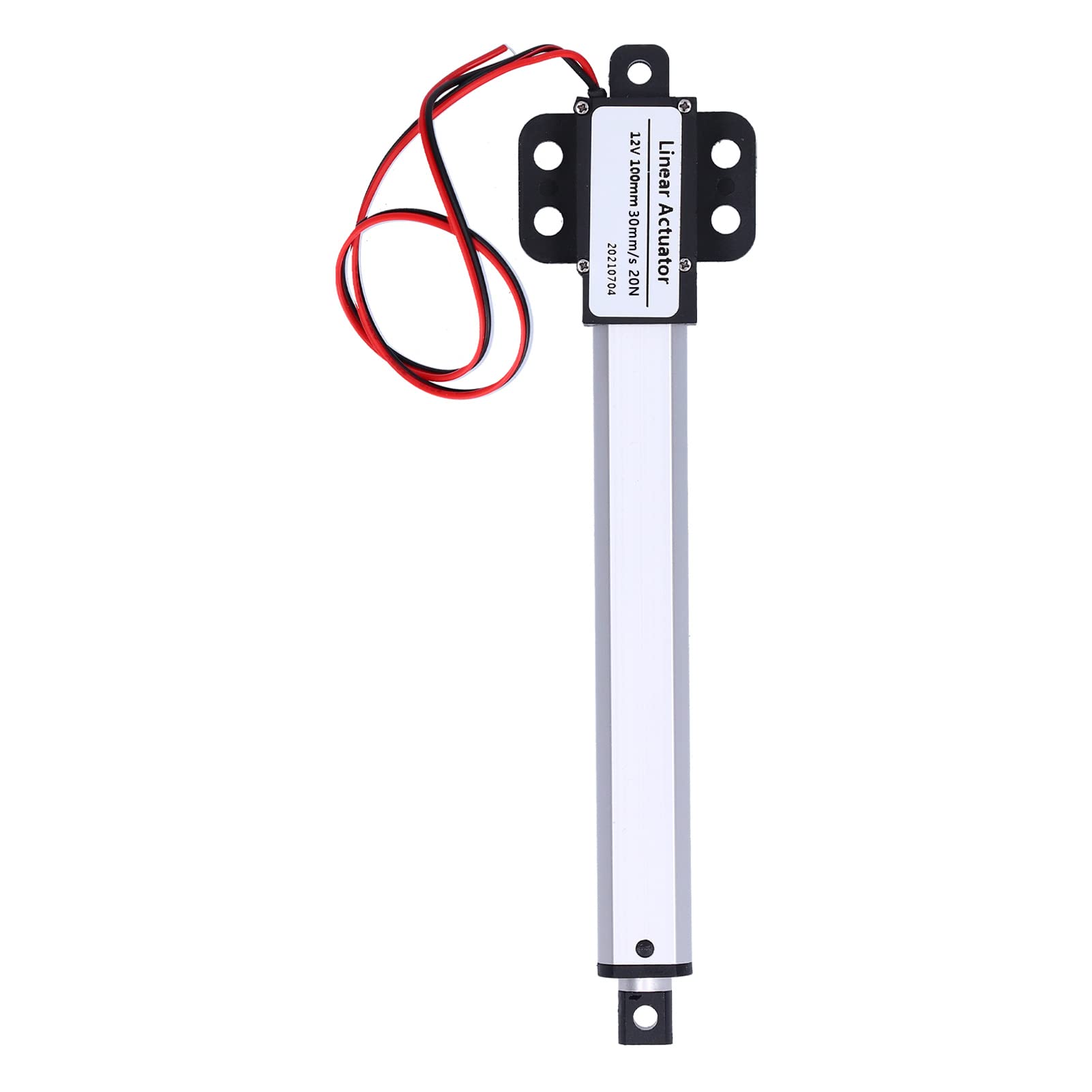 Actuador Lineal Eléctrico 12V 100mm 30mm/s 20N Bajo Ruido Interruptor Límite Interno