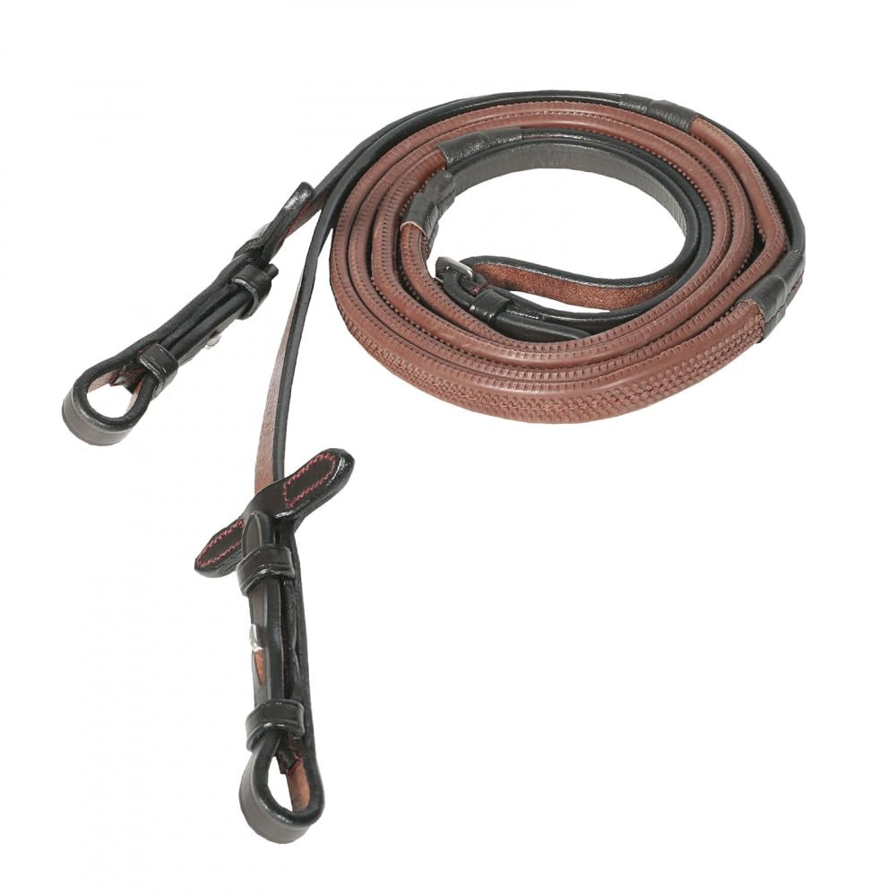 HORZE weiche Grip Gummizügel, Braun, F