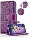 Samsung S8 Case,Galaxy S8 Wallet Case, FLYEE Premium PU Flip Wallet Leather[kickstand]Magnetic Protective Cover with Card Slots and Detachable Wrist Strap for Samsung Galaxy S8 Purple
