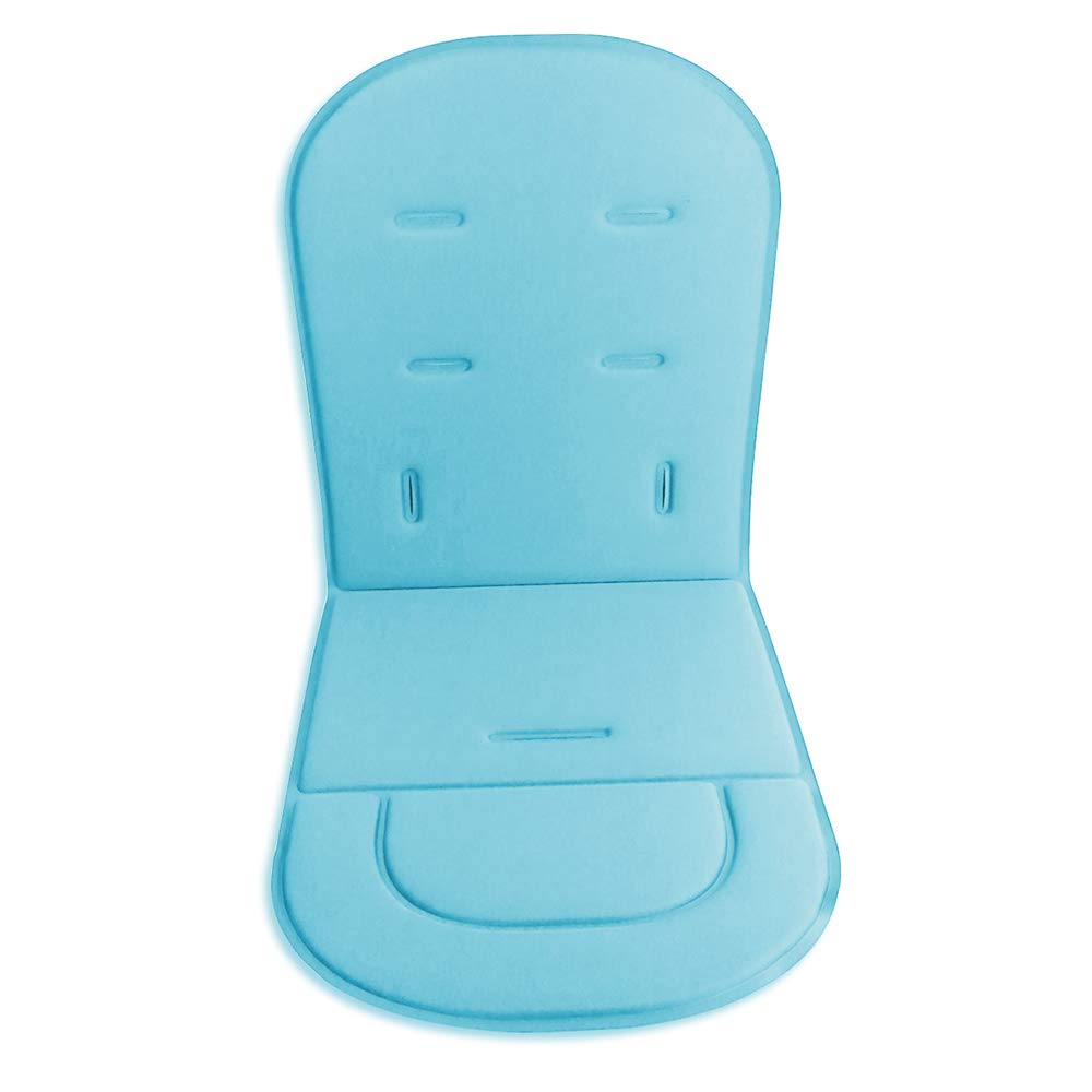 Baby Stroller Cushion Liner Mat Pushchair Pad Car Seat Mat Universal Cover Protector Breathable Soft (Light Blue)