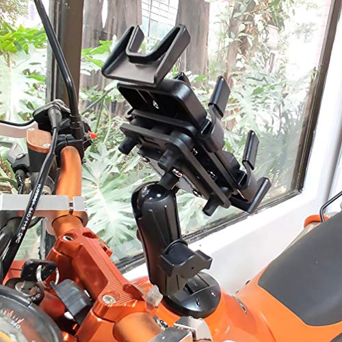 BESPORTBLE Suporte de telefone para motocicleta, suporte de clipe para celular no guidão