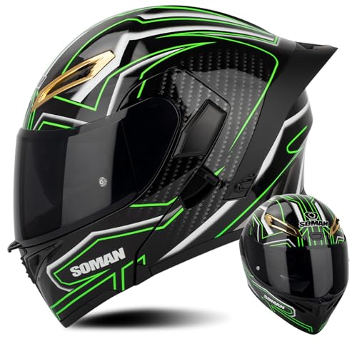 Casque intégral rabattable en carbone XL pour vos road trips