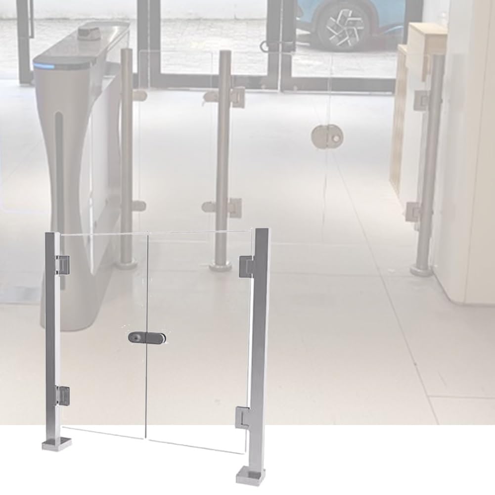 YJEUZCD Commercial Safety Door, Supermarket Entrance Closing Fences, Office Building Acrylic Universal Swing Gate Guardrail, Library Manual Barricade(27.6x39.4 in/0.7x1 m)