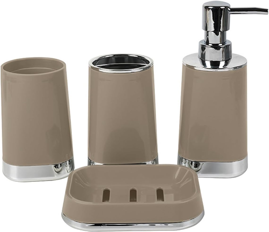 Bathroom Organizers Set Storage Basket Holder Toothbrush Stand Soap Dispenser Easy Installion