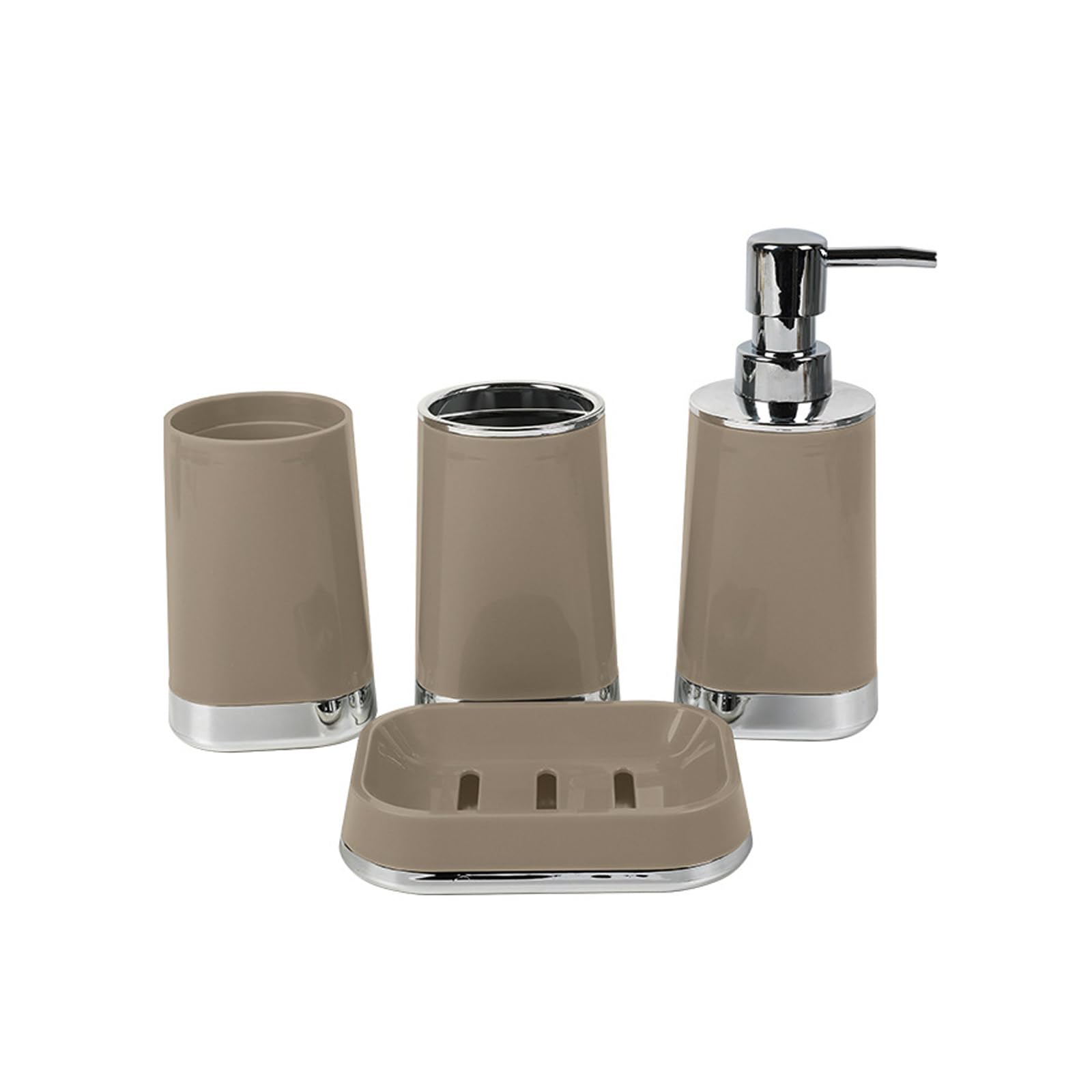 APGLSXY Bathroom Organizers Set Storage Basket Holder Toothbrush Stand Soap Dispenser Easy Installion Bathroom Organizers