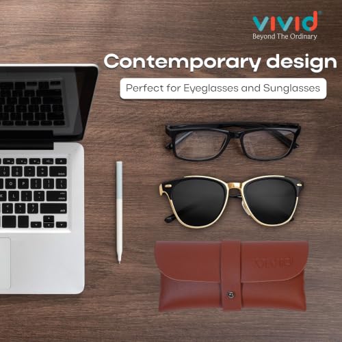 Image of Unisex Specs Self Button Eyewear Dabbi Artificial Leather Soft Case Cover