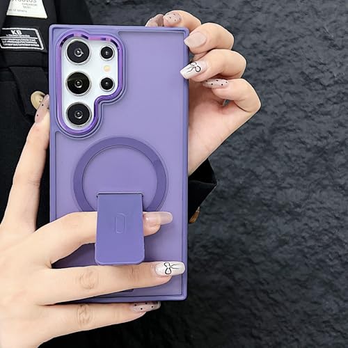 Coque magnétique Samsung S26 Plus fine givrée avec support pliable noir zimial - 2