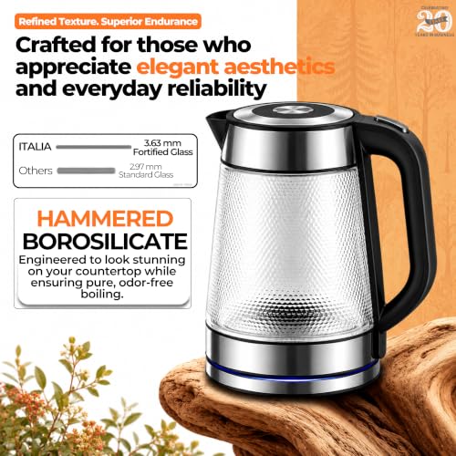 Image of ITALIA Premium Stainless Steel Electric Kettle 1.8L