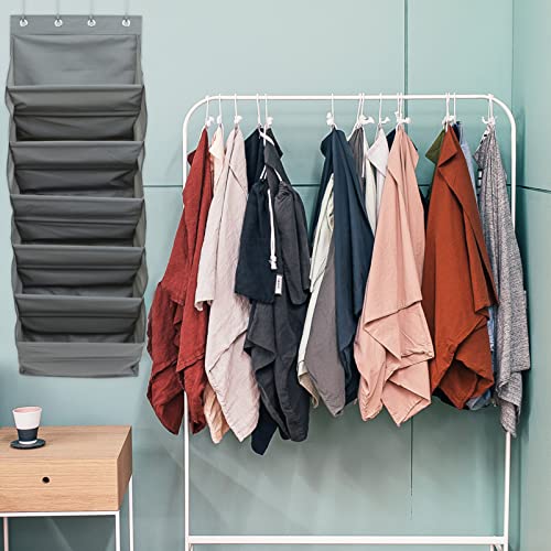 Zerodeko Bolsa De Bolso Com Gancho Sobre Para Pendurar Sapatos Organizador De Armário Bolsa De Armaz