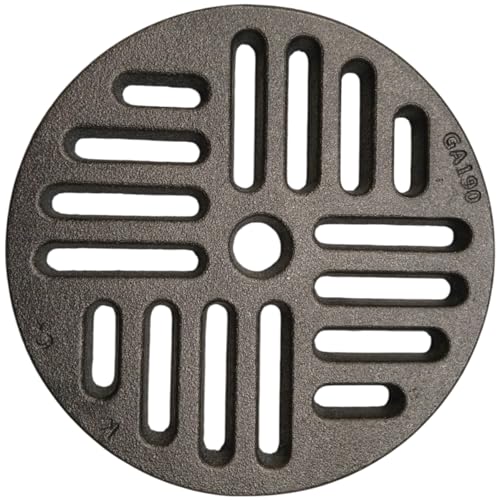 Grille Cendre en Fonte Circulaire | Remplacement Universel pour poêles à Bois, cheminées et Fours | épaisseur 1 cm, Ventilation optimisée | Ø19,0 cm