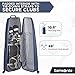 Samsonite Fairway Molded Golf Travel Cover 6555NVY, Navy Polycarbonate Hard Case, Golf Bag Luggage, Ideal for Airlines