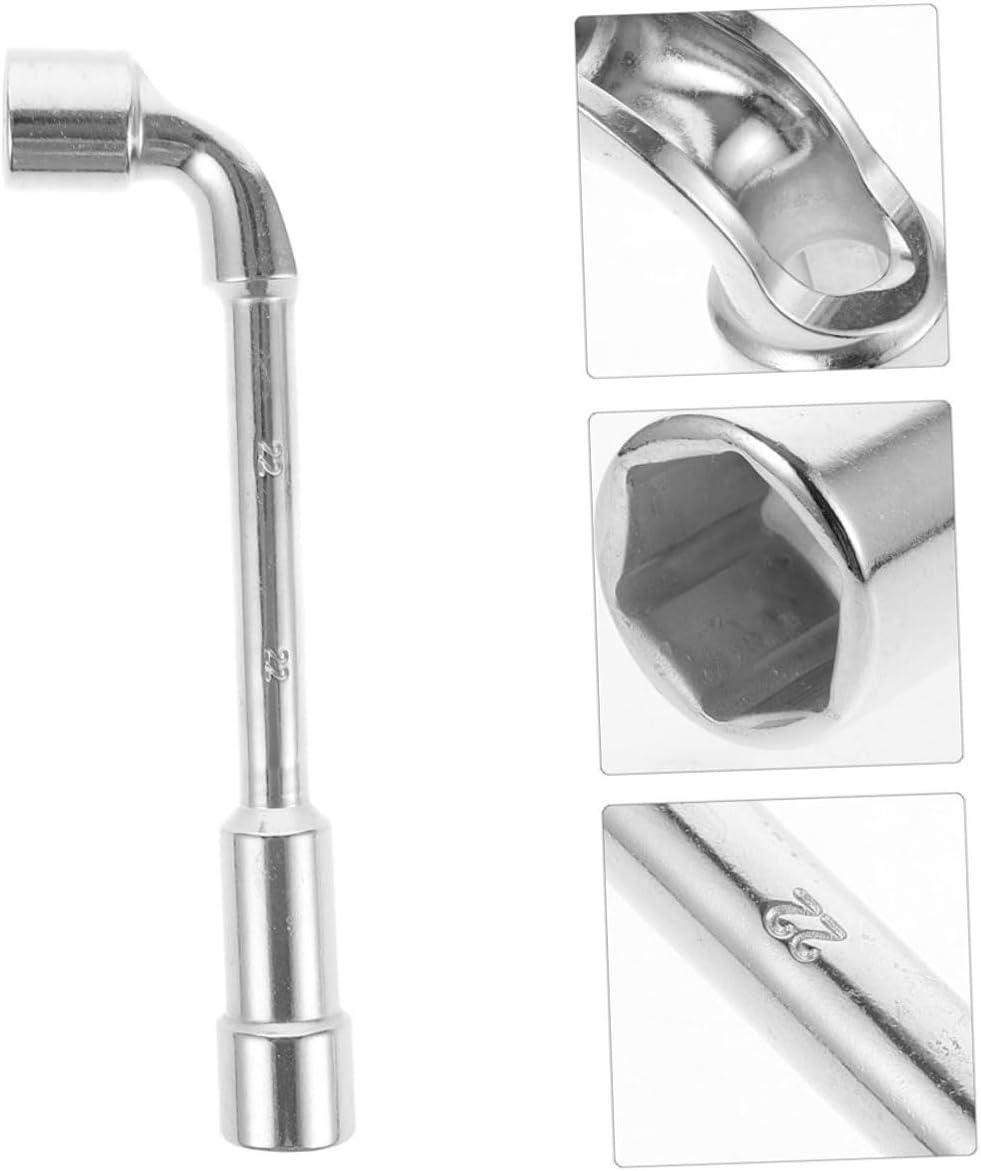 GALPADA L-shaped 21mm Lug Wrench Socket for Tire Repair and Wheel Maintenance, Automotive Tire Valve Stem Tool Compatible Car and Motorcycle Use