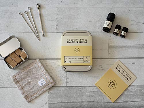 The Cocktail Box Co. - 2 Pack Gift Set - The Old Fashioned and Champagne Cocktail Kits - Each makes 6 cocktails.