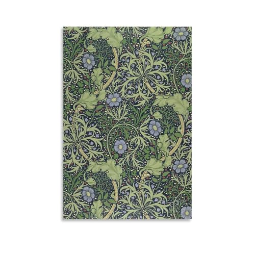 Seaweed William Morris Peinture sur toile 50x75 cm pour un salon moderne