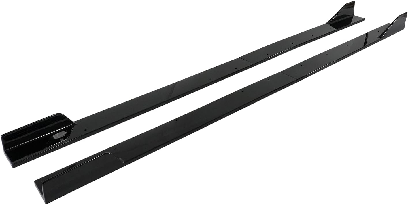 4Pcs Side Skirt Extension for Lexus IS300 IS350 IS500 2021-2025 Base F-Sport Add-on Side Winglet Rocker Panel ABS Plastic (Glossy Black)