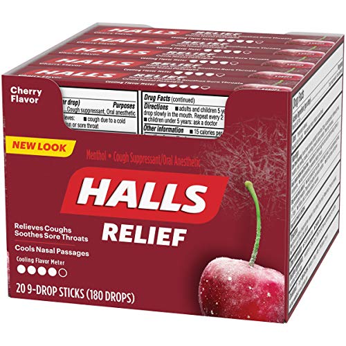 Halls Cherry Menthol Cough Drops #TOP19