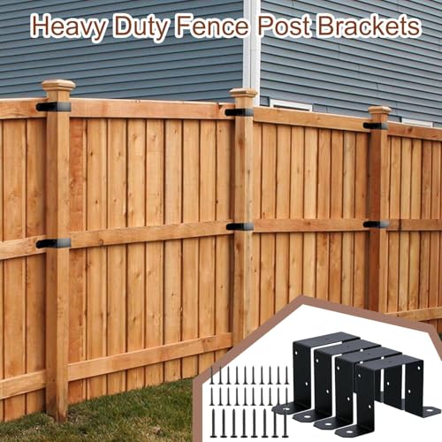 Brackets para postes de madera 4x4 soportes de valla exterior 3