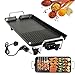 Electric Smokeless Table Top Grill, BBQ Griddle Non-Stick Barbecue Hot Plate for Kitchen Dinner Party Camping Festival Cooking, Large Size - 48 x 27 x 8 cm