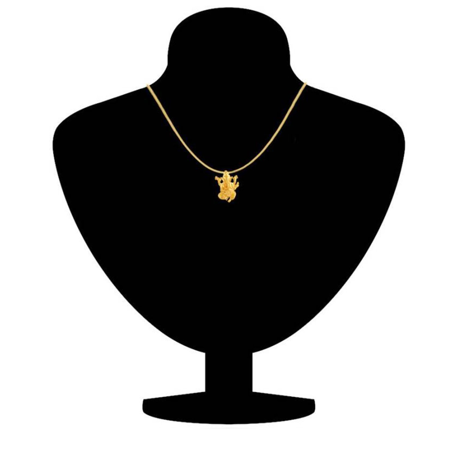Plated Vighna Ganesh ji Pendant with CZ