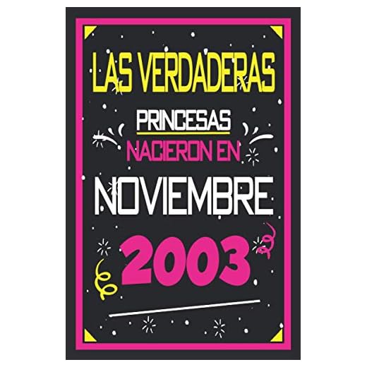 Las Verdaderas Princesas Nacieron en 2003 Noviembre: 17 años. Libro de visitas, cuaderno, 110 páginas de felicitaciones, idea de regalo, regalo Para la esposa, novia, mujer, La madre