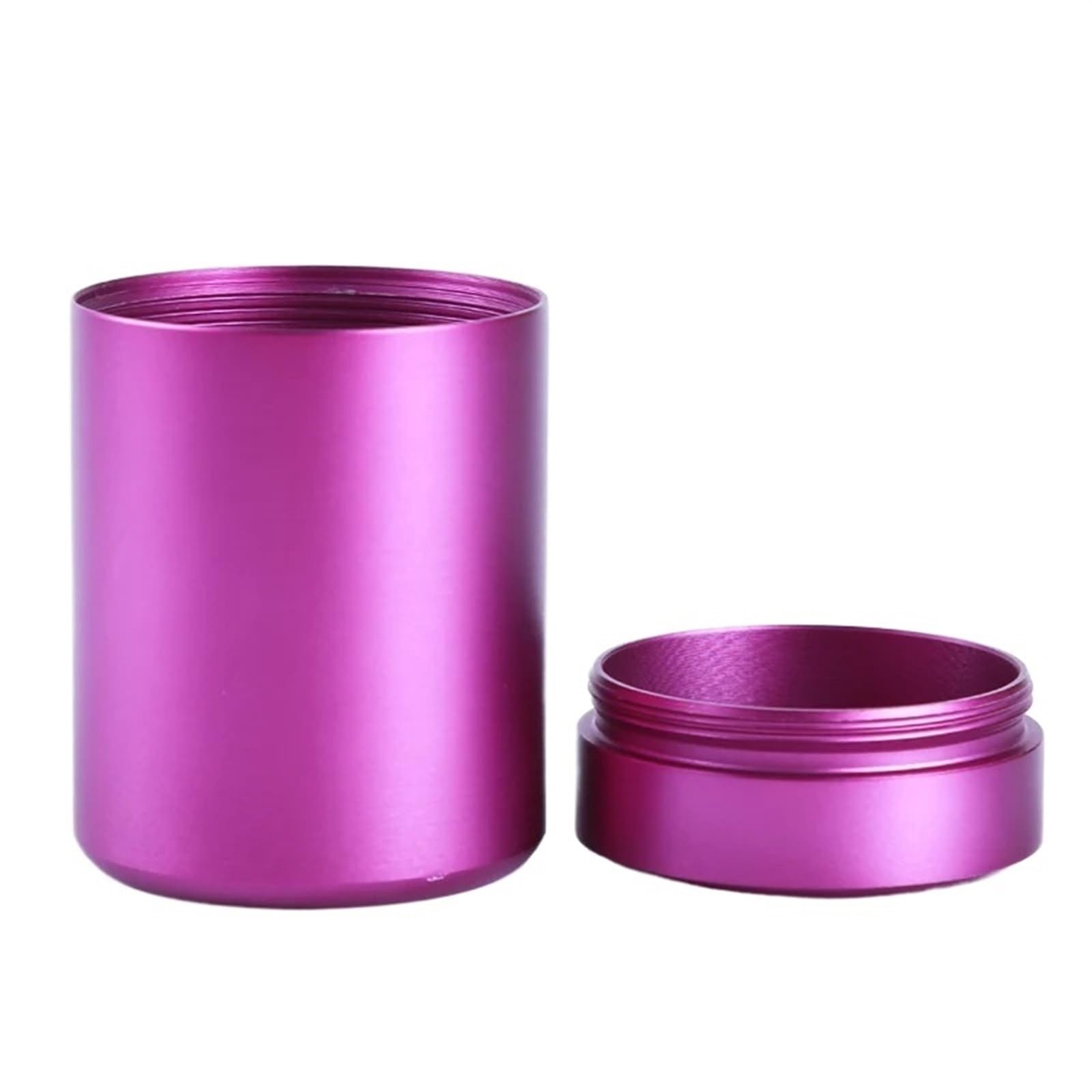 AYWTIUN tea storage jars Metal Airtight Container Aluminum Herb Stash Sealed Can Tea Jar Storage Boxes(Purple)