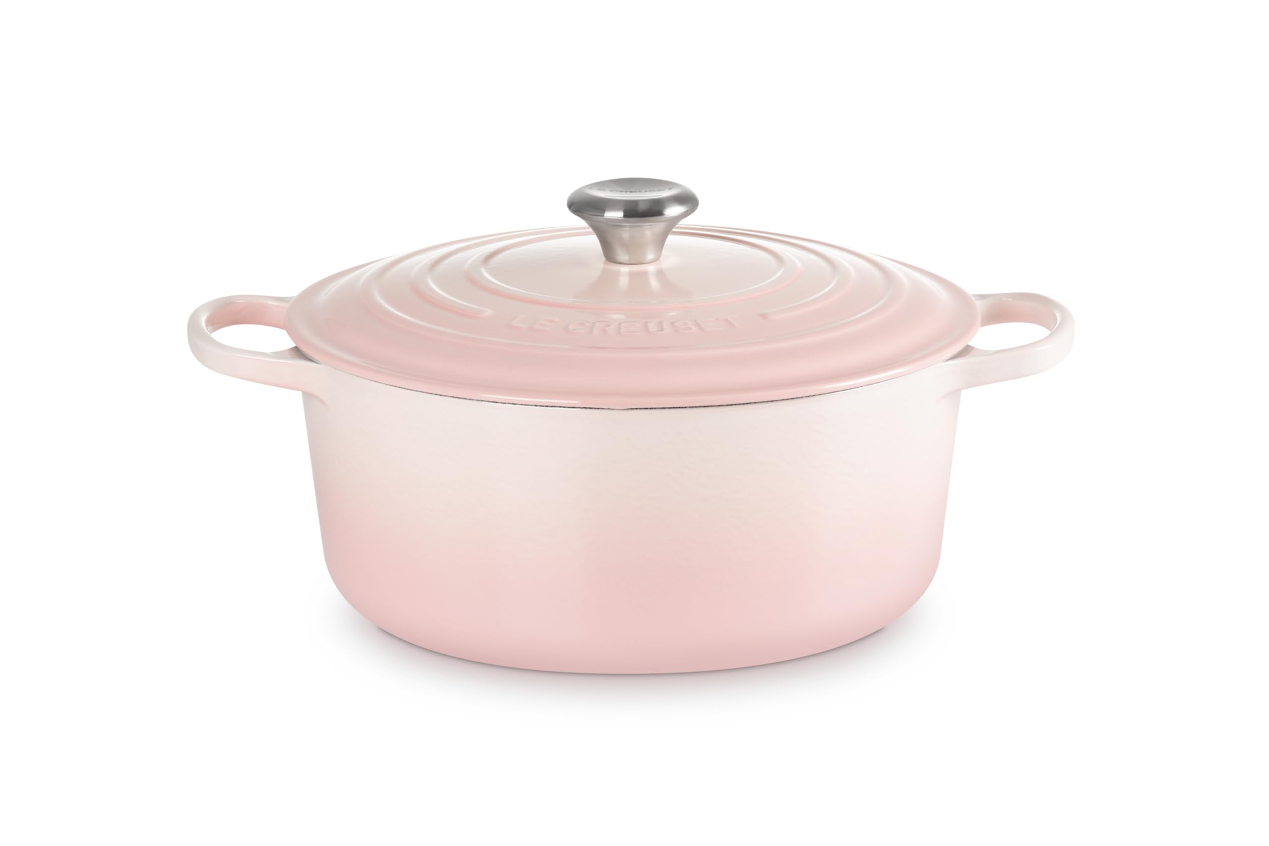 Le Creuset Signature 21177287774430 Cocotte en fonte avec couvercle Ø 28 cm Convient pour tous les types de plaques de cuisson et induction Volume : 6,7 l 6,125 kg Rose