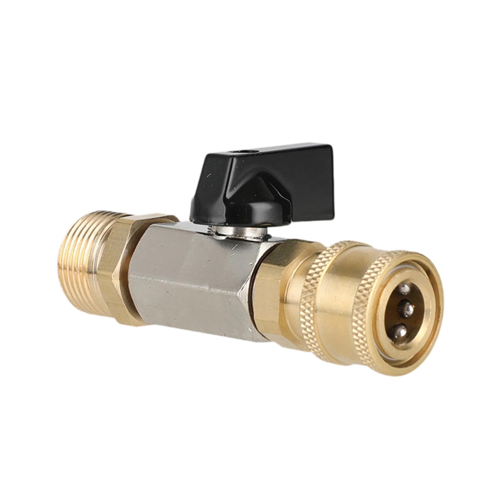 High Pressure Washer Ball Valve Spare Part for Car Washing Patio Accessories M22 Brass | Yard, Garden & Outdoor Living | Outdoor Power Equipment | Pressure Washers-image-48