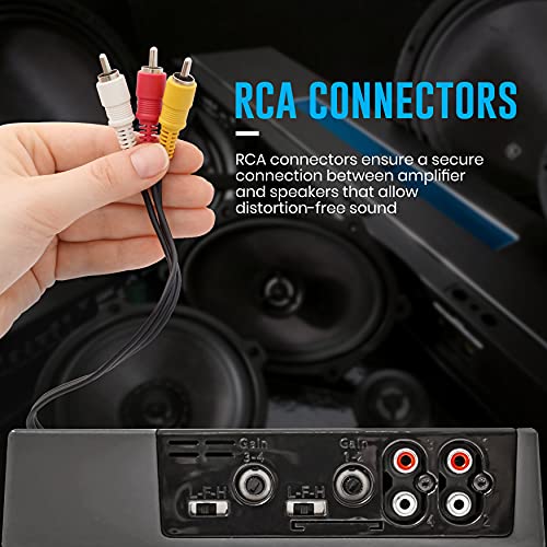 4-Channel Vehicle Audio Amplifier - 200 Wrms High-Powered Mono Amplifier W/Subsonic Filter And Low Pass Filter Stable At 1 Ohm, Led Indicators, Sound Specialization - Banda Beat800.41Ohm #TOP5