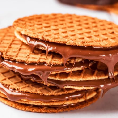 Image of NOVANOVA Belgian Chocolate Waffle Cookies - Box Of 6 - Vegetarian, 100% Eggless | No Added Preservatives (65g)