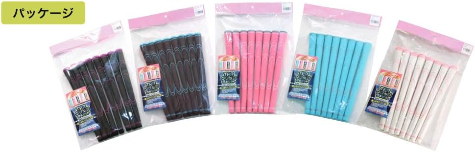 TPR Ladies Grip Body Women's Grips, Set of 8, Pink x Cap Gray