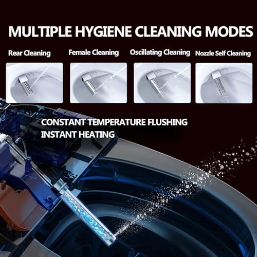 image for WLJBIDET Toilet Bidet Seat, Instant Warm Water, Self-Cleaning Nozzle, 
