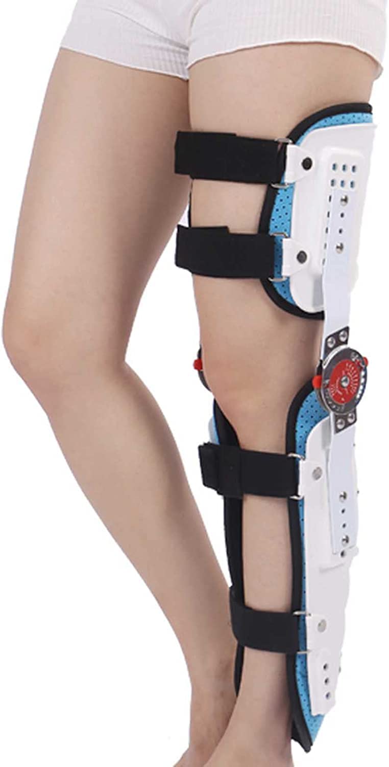 Ginocchiera articolata per adulti, immobilizzatore articolato per lesioni legamentose, stabilizzatore ortesico post-operatorio, supporto regolabile per il recupero per la riabilitazione ortopedica (d