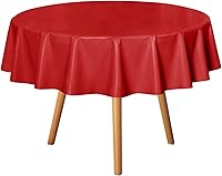 Vista 11 de sancua - Mantel rectangular de PVC 100 % impermeable, 54 x 54 pulgadas, vinilo a prueba de aceite, derrames, fácil de limpiar con un paño, para Beige