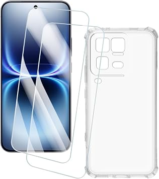 2 Pack Screen Protector + Case Compatible with Vivo iQOO 15 Ultra 5G V2546A 6.85 inch Artistic Custom Print Cover and Tempered Glass Film Anti-Scratch Clear