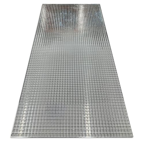 Image of KASTLITE Para-Lite 5 Parabolic Louver Ceiling Light Cover - Visual Comfort Overhead Lamp Diffuser | 23-11 /16 inchx 47-11 /16 inch | 3 /4 inch X 3 /4 inch X 3 /8 inch Cell Size | Silver Polystyrene Shades, Grid-Style, 2-Pk