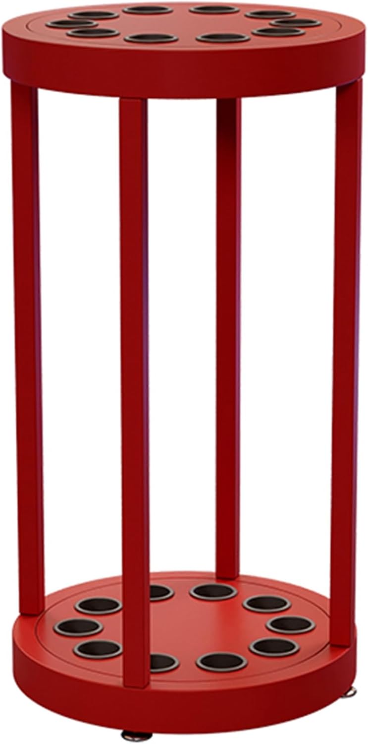 Billiard Cue Rack - Metal Floor Stand for Space-Saving Storage in Bars, Clubs, Offices, Gyms